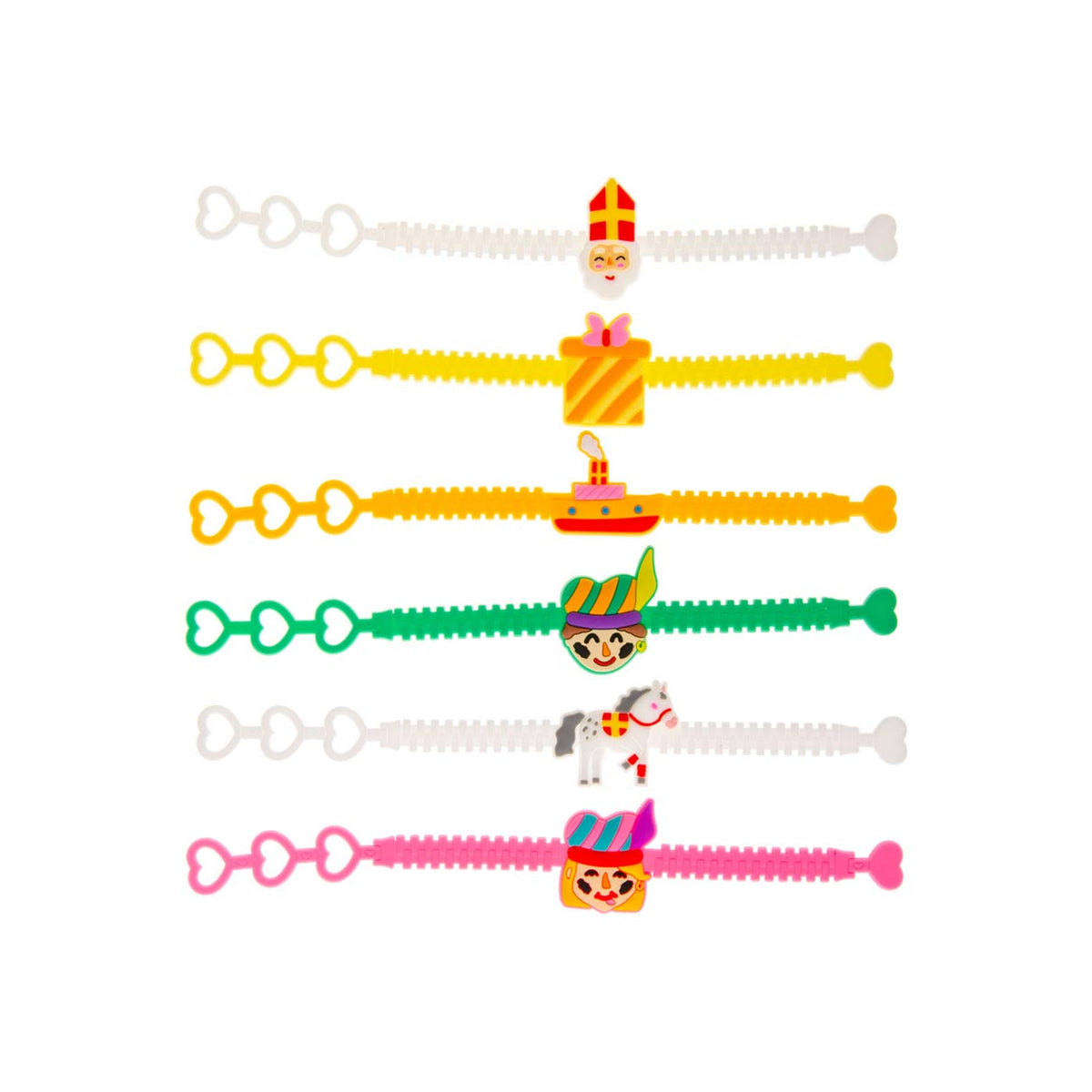 Bransoletki Duckiez Sinterklaas, komplet 12 szt.
