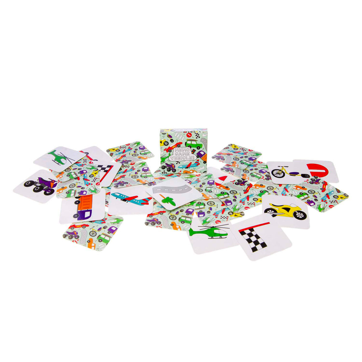 Mini-memo-pojazdy Duckiez, 28 kart