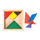 Drewniane puzzle typu tangram Duckiez, 7 elementów.