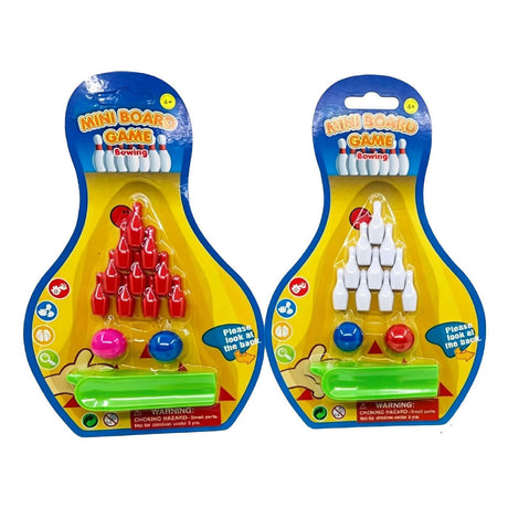 Duckiez mini bowlingset met 2 knikkers