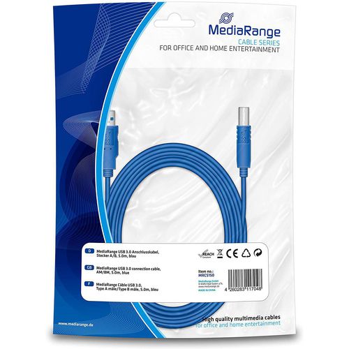 Kabel mediarange mrcs150 niebieski