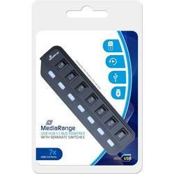 Hub USB mediarange mrcs504 7 x USB 2.0 czarny