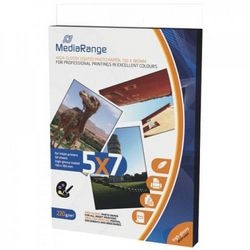 Gama nośników papieru fotograficznego 13 x 18 cm 220 g m² biały błyszczący 50 arkuszy