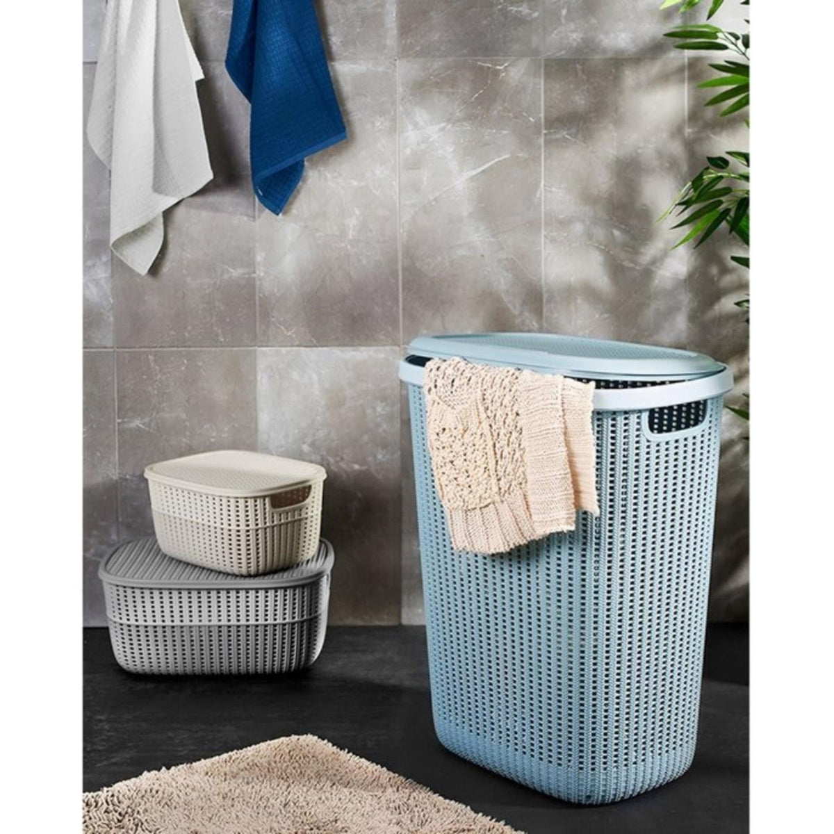 Pojemnik na pranie Keeper Arne Blue 57l
