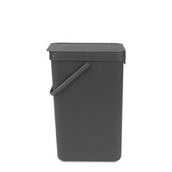 Kosz na śmieci sort go Brabantia - 16 litrów - ciemnoszary