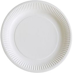 Talerz obiadowy kartonowy Papstar 23 cm biały opakowanie 100 sztuk