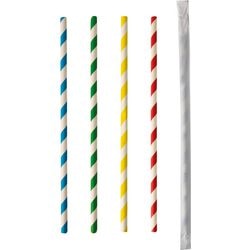 Jednorazowe słomki papstar 20 cm, gama kolorystyczna