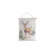 Wandversiering christmas deer stof 76x97x2,5cm