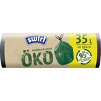 Worki na śmieci wirowe 35l zielone