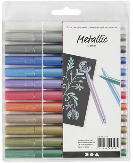 Firma Creativ https: www.cchobby.nl marker-metaliczny-grubość-2-4-mm-metallic-colors-12-piece-1-box