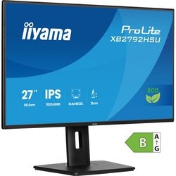 Monitor Iiyama prolite xb2792hsu-b1 27 (czarny (matowy), HDMI, display port, 2x USB-A, USB-B, 120 Hz)