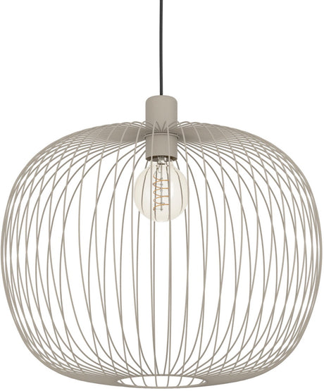 Eglo lodods hanglamp - e27 - ø 45 cm - zandkleur beige