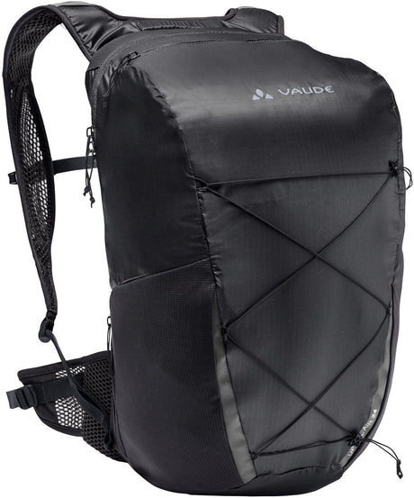 Vaude uphill air 24 backpack unisex black >70% recycled materiaal