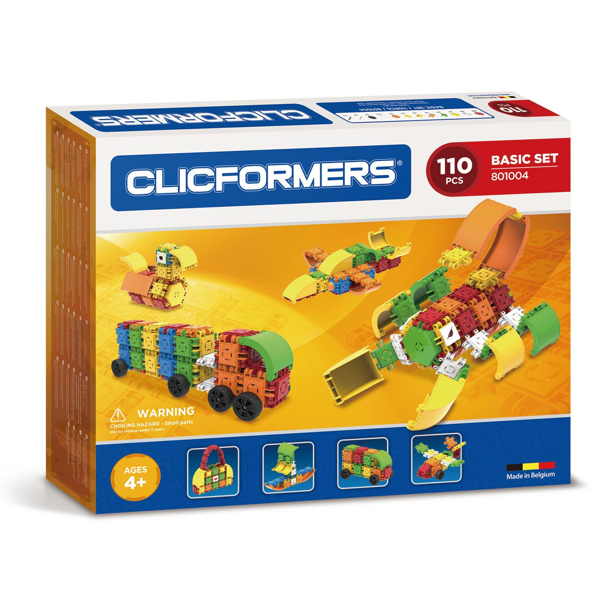 Zestaw podstawowy Clicformers, 110 elementów.