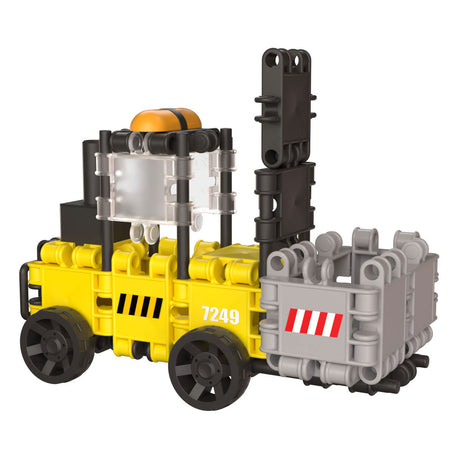 Clics builders Klocki 5 w 1 - trwałe zabawki wykonane z plastiku pochodzącego z recyklingu - zestaw do budowania 5 w 1 - zabawki dla chłopców i dziewcząt w wieku 4,5,6,7,8 lat - zabawki edukacyjne - zabawki montessori - zabawki konstrukcyjne