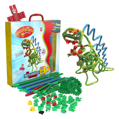 Elastyczne pręty budowlane Spaghetteez twist-a-saurus rex, 64 szt.