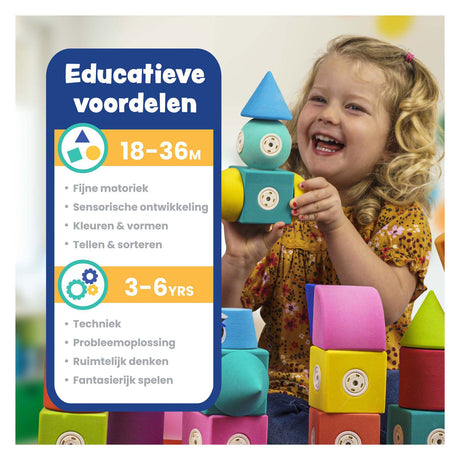 Bloki z pianki magnetycznej Blockaroo, 60 szt.