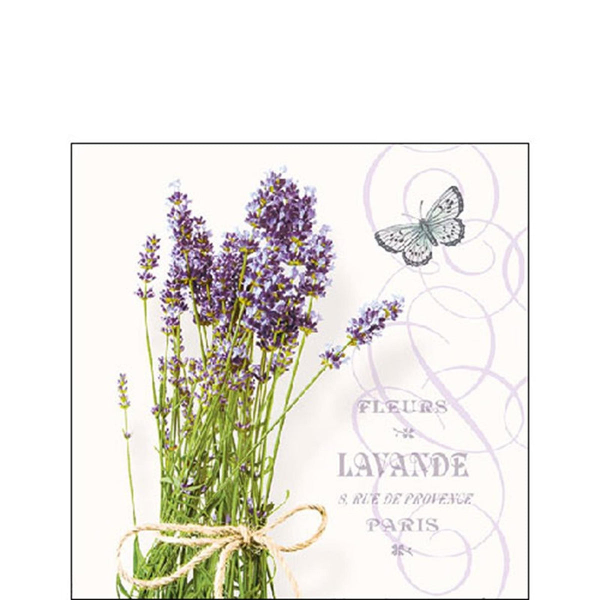 Serwetka Ambiente 25cm pęczek lawendy