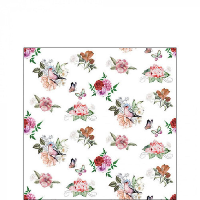 Serwetki Ambiente Charlotte białe 25cm