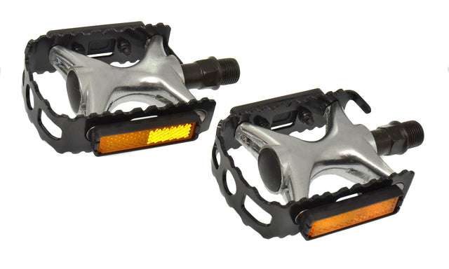 Pedały trekkingowe Cordo aluminium - czarny srebrny