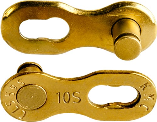 Brak linku łańcucha rowerowego KMC 10R Gold 5,88 mm