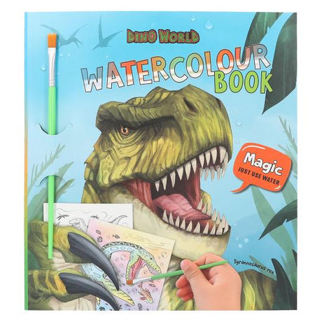 Depesche dino world waterverf boek met penseel