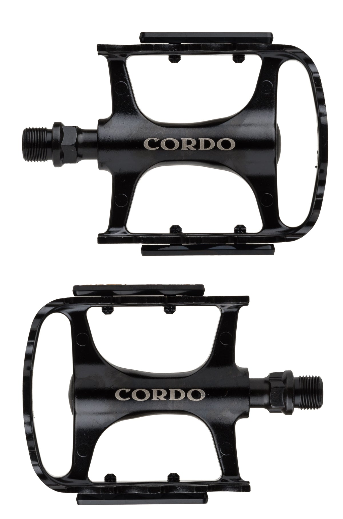 Cordo trekking pedalen aluminium - zwart