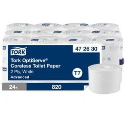Tork papier toaletowy Optiserve 2-warstwowy bez rdzenia 472630