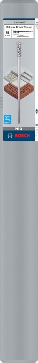 Wiertło przebijające Bosch pro sds max-9, 55 x 450 x 600 mm