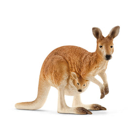 Schleich Wild Life - kangur - figurka do zabawy - zabawki dla dzieci dla chłopców i dziewcząt - od 3 do 8 lat - 14756