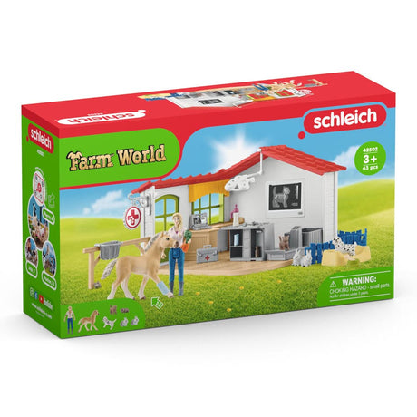 Praktyka weterynaryjna Schleich Farm World ze zwierzętami 42502