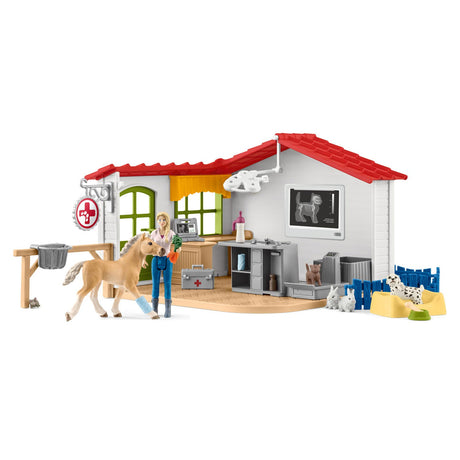 Praktyka weterynaryjna Schleich Farm World ze zwierzętami 42502