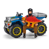 Lot Schleich Dinosaur z Velociraptor na Quad 41466