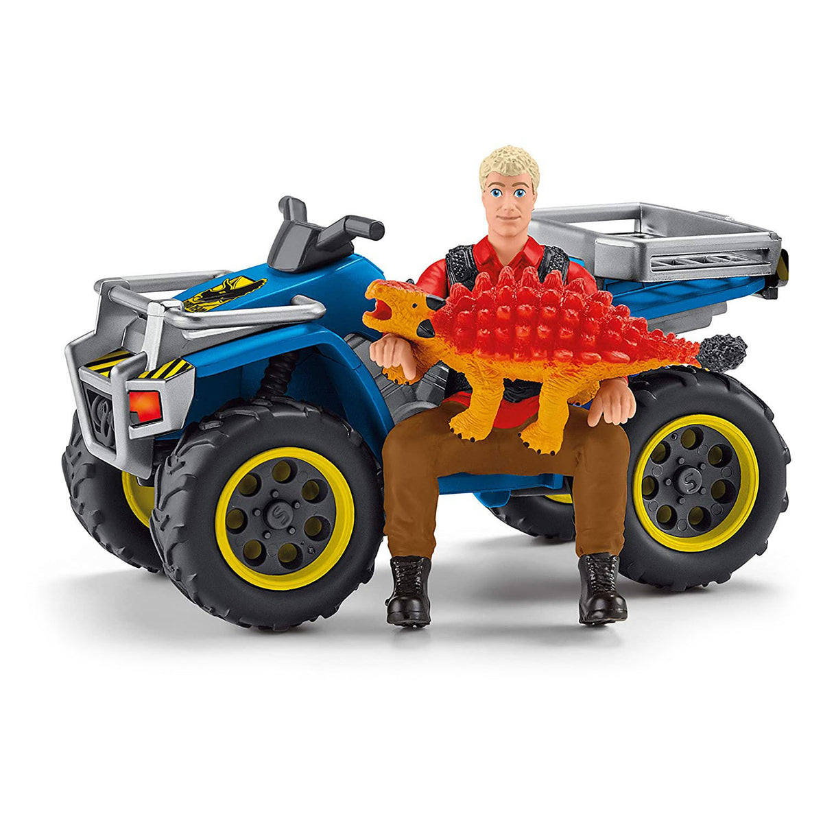 Lot Schleich Dinosaur z Velociraptor na Quad 41466