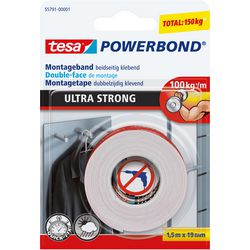 Przymocuj na stałe dwustronną taśmę montażową tesa powerbond – 1,5 m