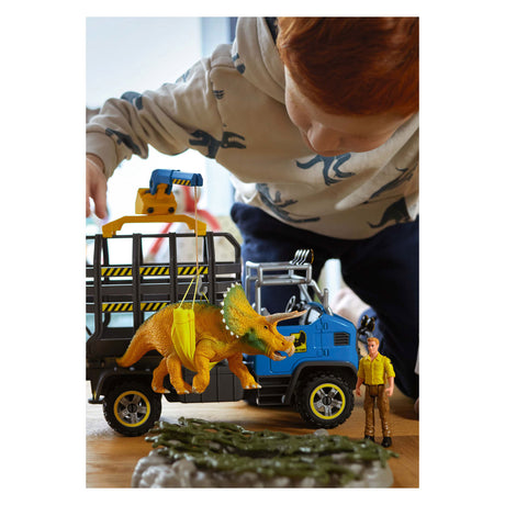 Dinozaur Schleich - misja ciężarówki dinozaurów - zabawki dinozaurów - zabawki dla dzieci dla chłopców i dziewcząt - od 4 do 12 lat 42565