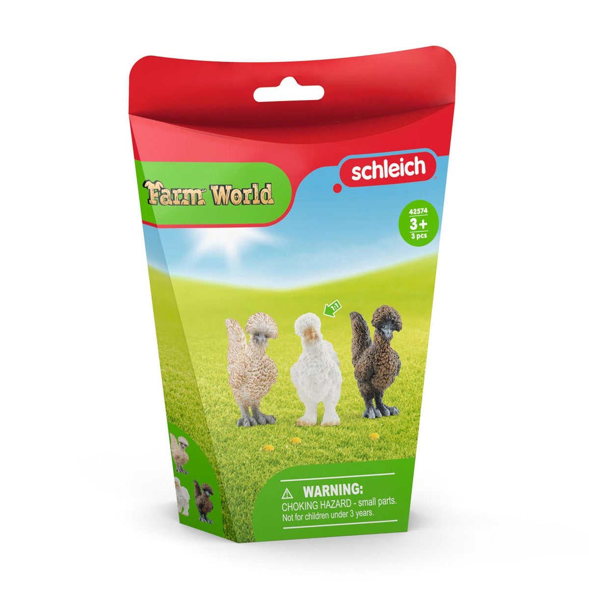 Schleich Farm World Chicken Friends - zestaw figurek - zabawki dla dzieci dla chłopców i dziewcząt - 42574