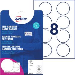 Samoprzylepna plakietka z imieniem firmy Avery. zweckform okrągły 65 mm biały wymienny 160 etykiet 20 arkuszy do drukarek atramentowych