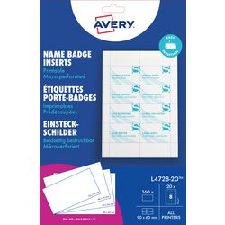 Etykiety samoprzylepne Avery 60 x 90 mm w kolorze białym