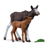 Schleich Wildlife Moose z cielęcą 42603