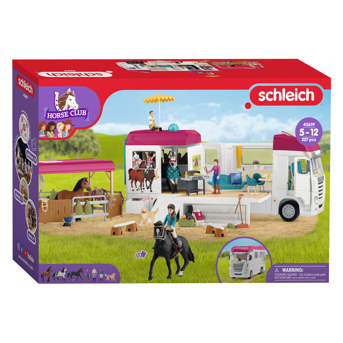 Ciężarówka dla koni firmy Schleich Horse Club 42619