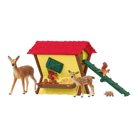 Świat farmy Schleich karmi leśne zwierzęta 42658