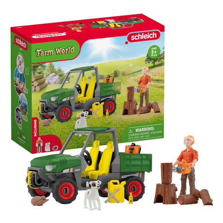 Tartak Schleich Farm World z pojazdem - 42659