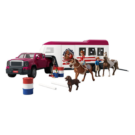 Ciężarówka Schleich Horse Club nad jeziorem z przyczepą 42705