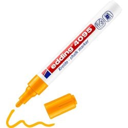 Marker kredowy edding 4095 średnia okrągła końcówka 3 mm neonowo pomarańczowy