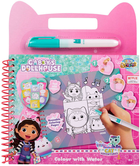 Canenco gabby's poppenhuis waterkleurboek voor kinderen.