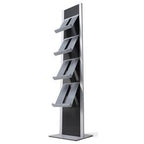 Stojak na ulotki brtbl4s 13830 g czarny