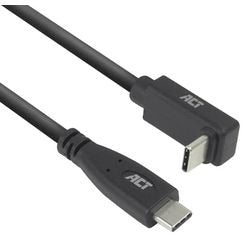 Kabel USB-C akt USB-C męski USB-C męski 2 m czarny