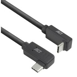 Kabel USB-C akt USB-C męski USB-C męski 1 m czarny