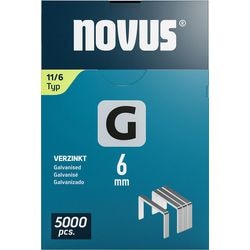 Zszywki Novus 11-6 srebrne